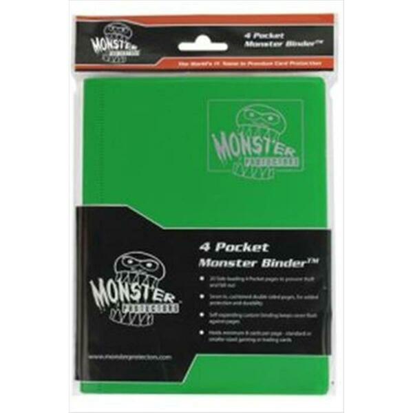 Monster Binders 9PMEG Binder 9 Pocket Monster - Matte Emerald Green MON9PMEG